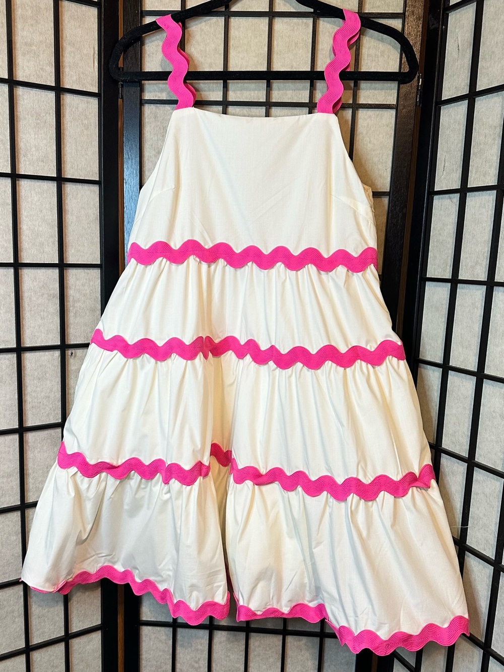 Tiered Scalloped Ric Rac Trim Dress - Picture 3 of 7